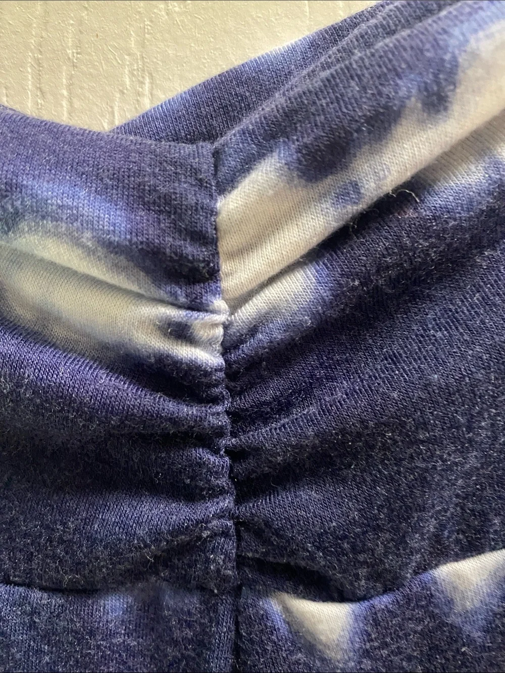 Faded Glory blue and white tie dye skirt